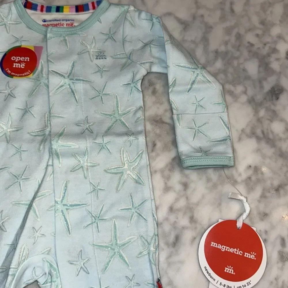 NWT Magnetic Me Organic Starfish Footie - Picture 3 of 6